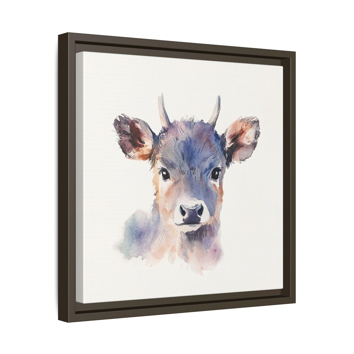 Cute Cow Watercolor Animal Print, Nursery Decor - Image 3