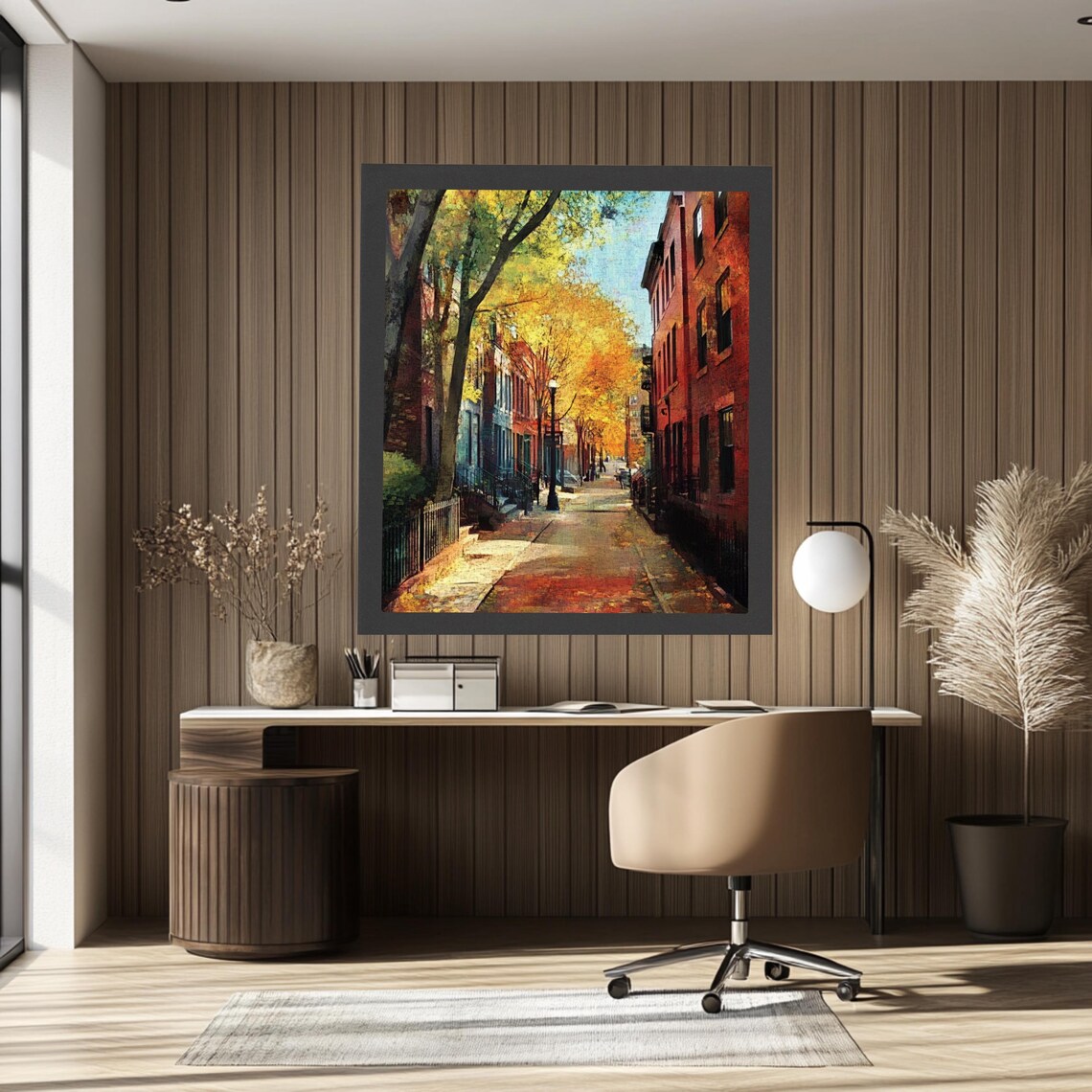 Boston City Watercolor Style Art Print - Image 3