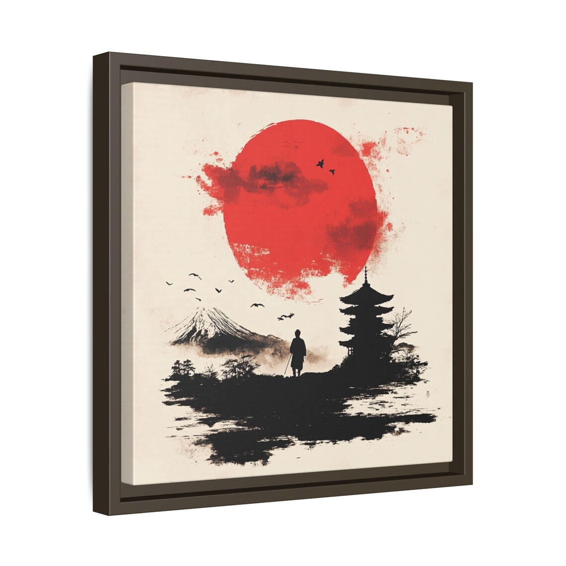 Asian Sun Chinoiserie Wall Decor, Japandi Home Art - Image 3
