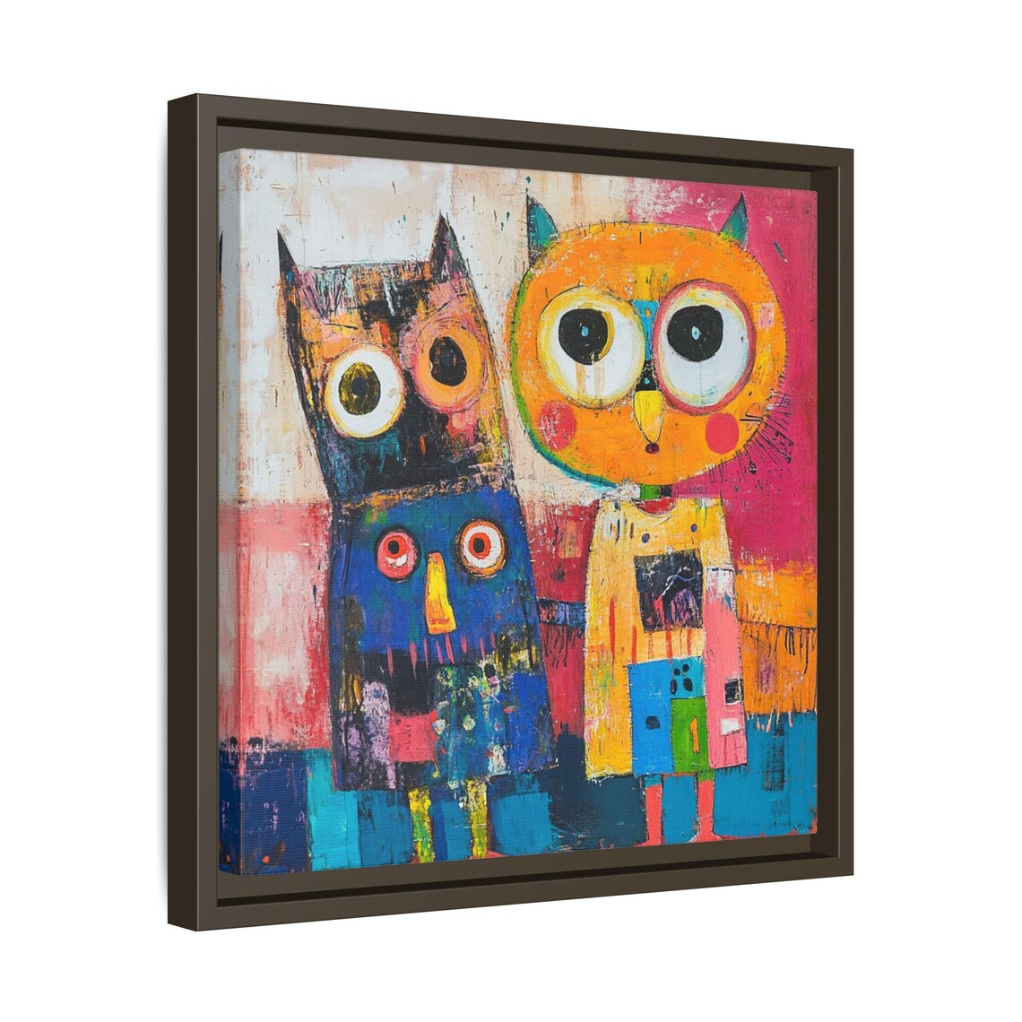 Colorful Abstract Owl, Children's Nursery Decor - Image 3