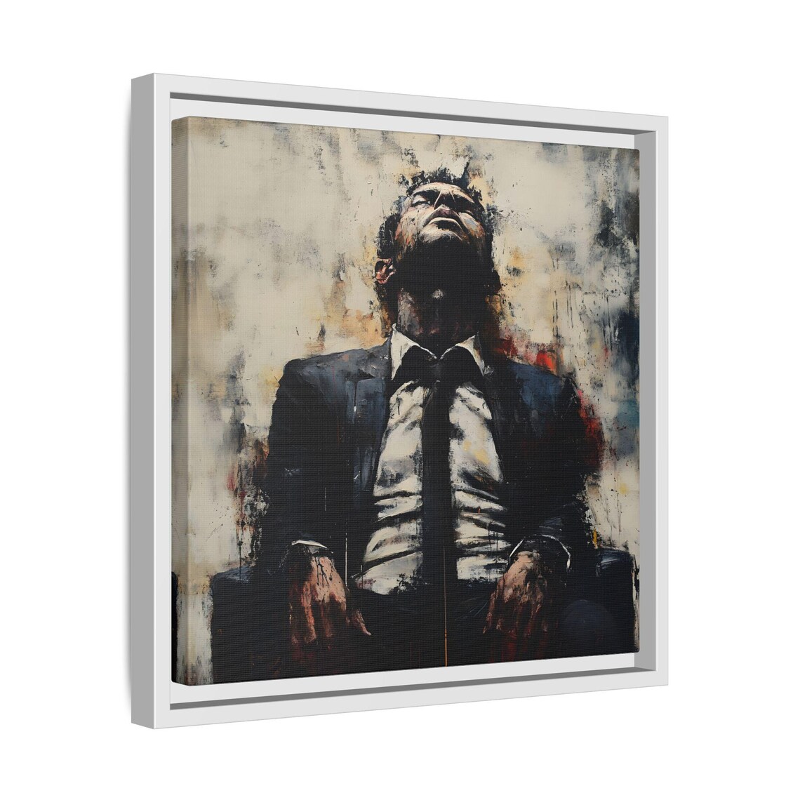 Masculine Abstract Art Print, Modern Office Decor - Image 2