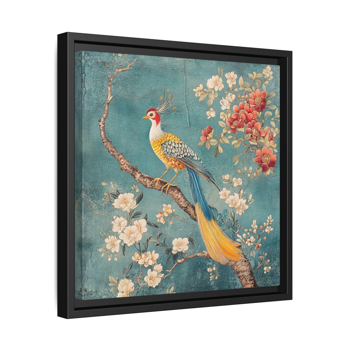 Asian Bird Art Print, Chinoiserie Japandi Decor - Image 2