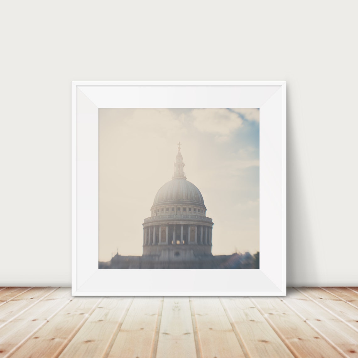 St Paul's Cathedral Dome Photography Print in Soft Morning Light