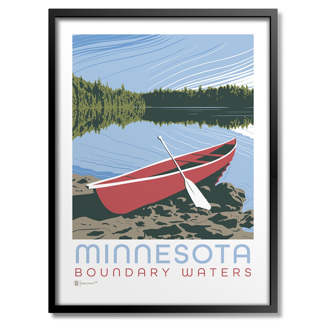 Minnesota Boundary Waters Travel Poster
