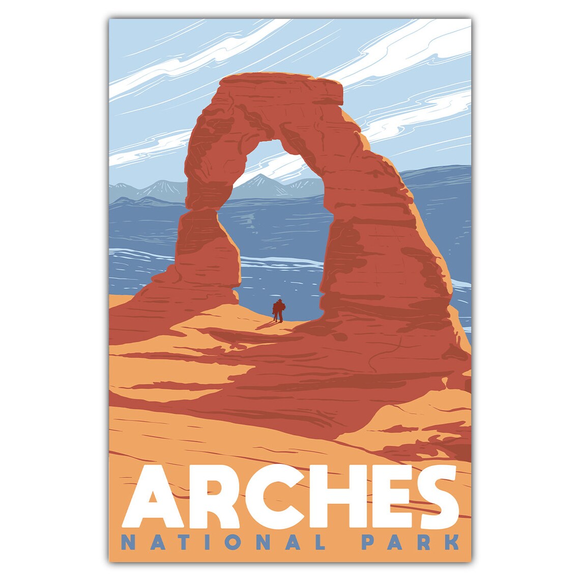 Arches National Park Delicate Arch Travel Poster