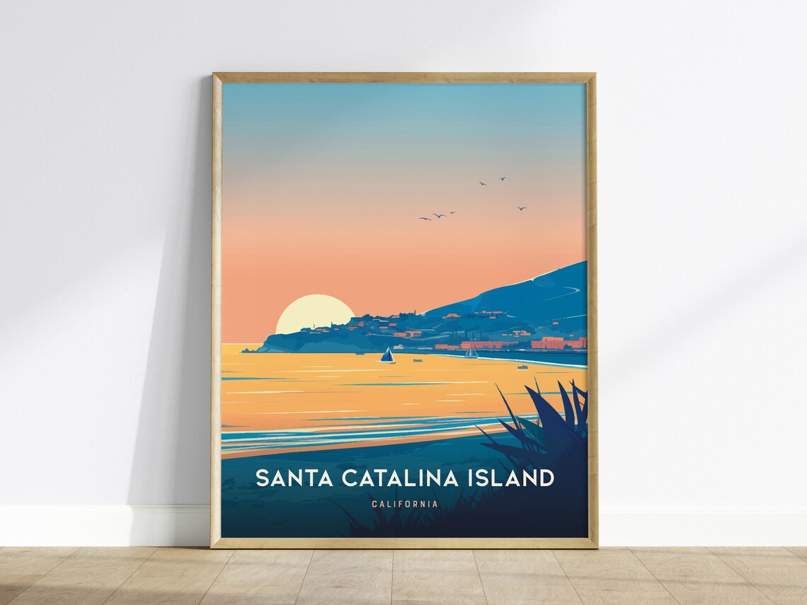 Santa Catalina Island Coastal Decor Art Print