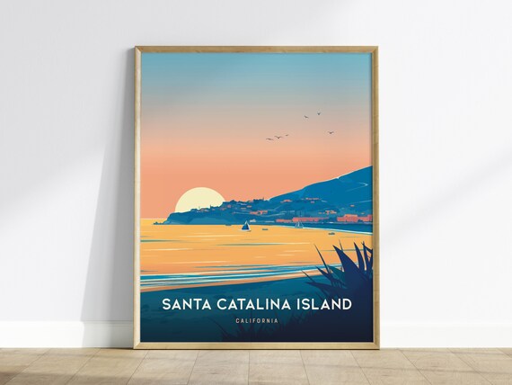 Santa Catalina Island Coastal Decor Art Print