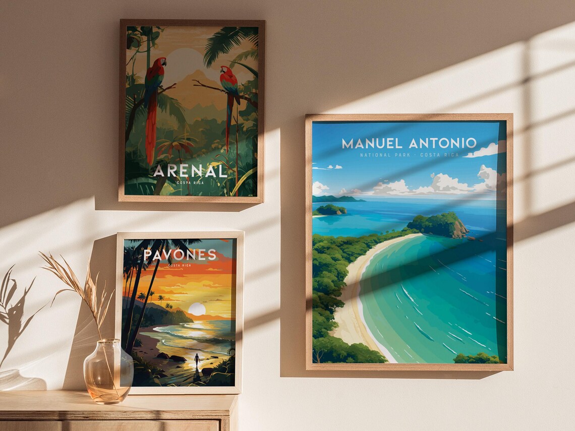 Manuel Antonio National Park Costa Rica Beach Cove Travel Poster - Image 4