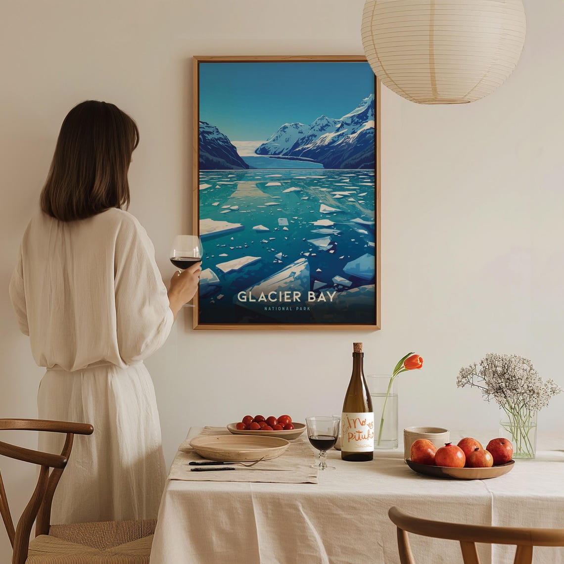 Glacier Bay National Park Alaska Glacial Iceberg Waters Poster - Image 2
