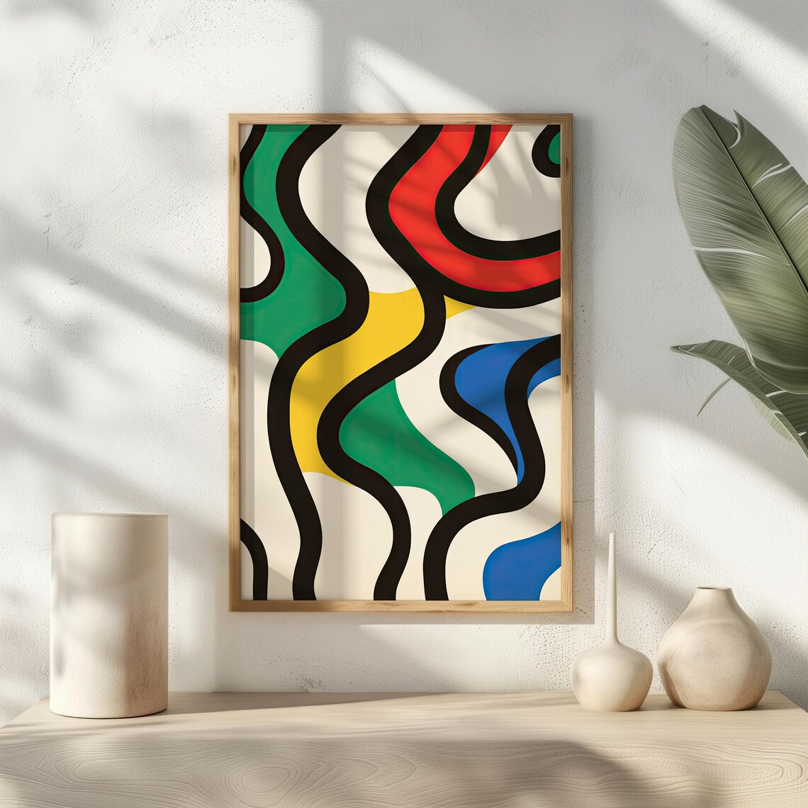 Colorwave Motion Bold Abstract Waves, Modern Art - Image 4
