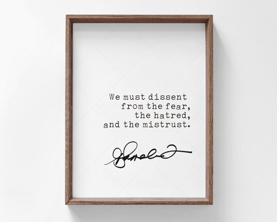Kamala Harris Quote, Dissent From The Fear