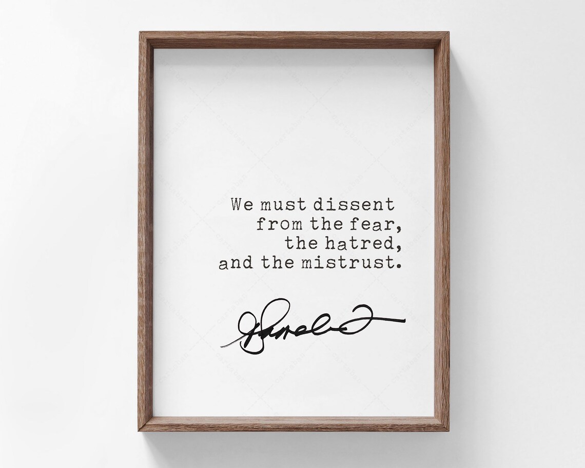 Kamala Harris Quote, Dissent From The Fear