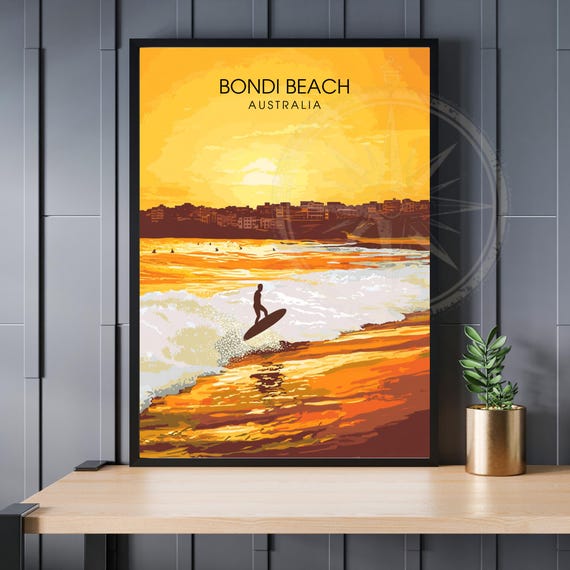 Bondi Poster Australia Travel Print