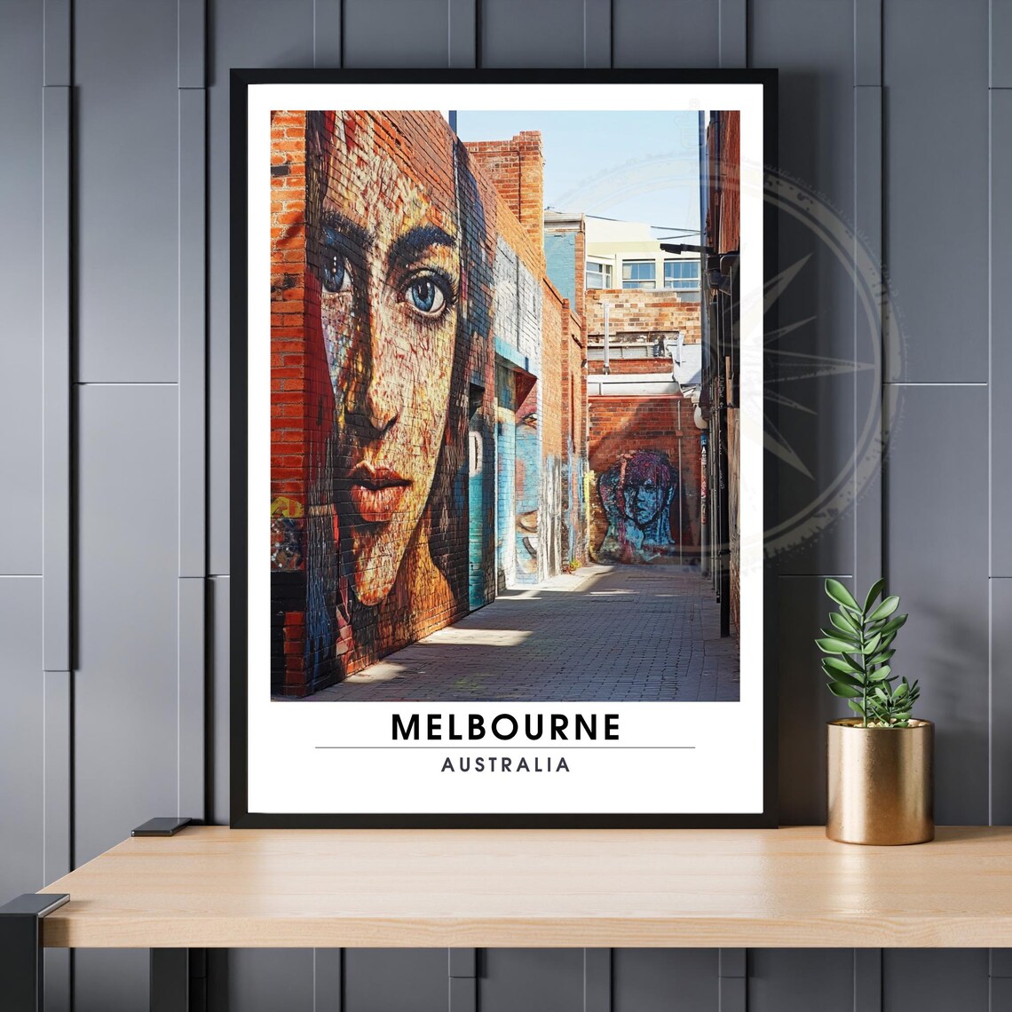 Melbourne Australia Street Art Laneway Travel Poster Mural Wall Photo