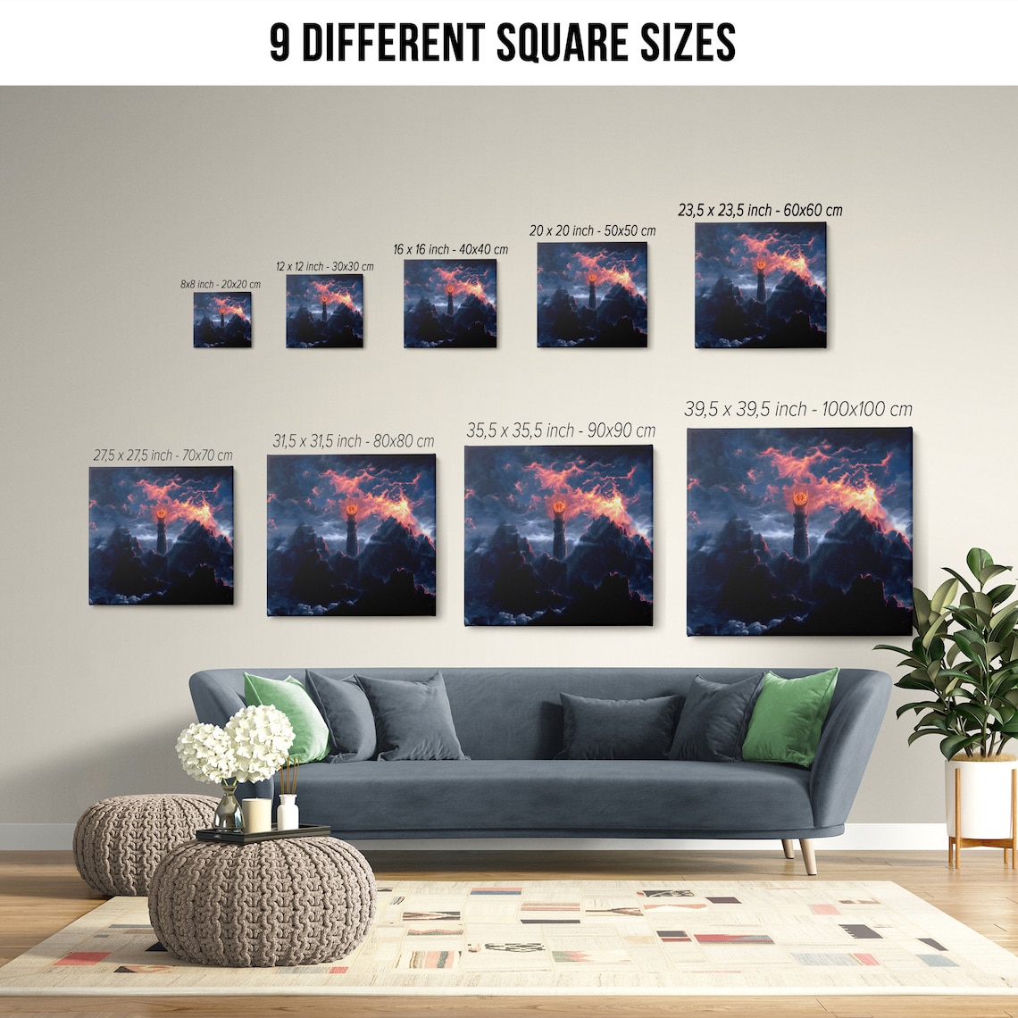 Mordor Sauron Barad-Dur Eye Tower Art Print - Image 2