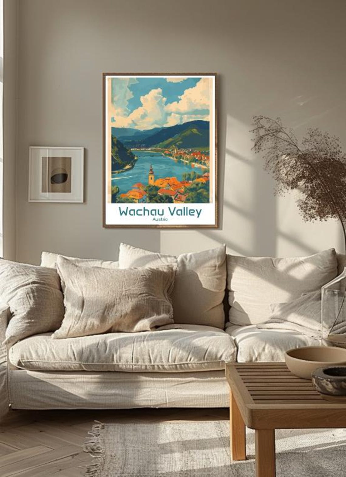 Wachau Valley Austria Danube River Vineyard Village Travel Poster - Image 3