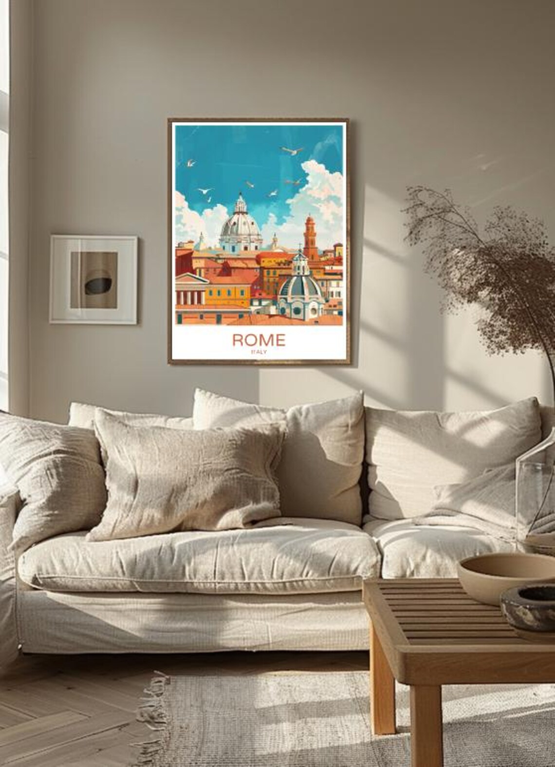 Rome Italy Vintage Cityscape Travel Poster for Home Decor Gift Idea - Image 3