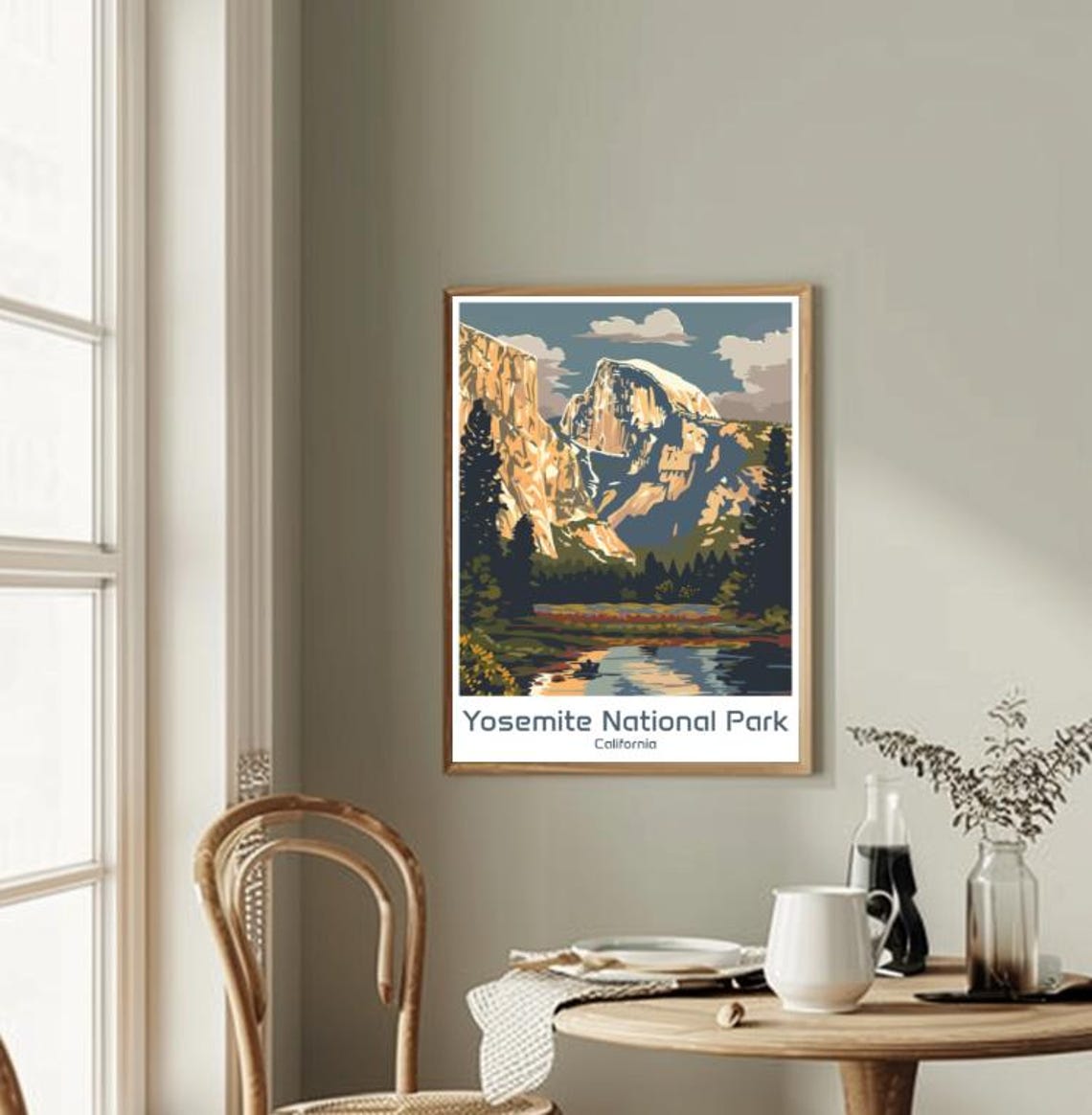 Yosemite National Park California Half Dome Valley View Poster - Image 2