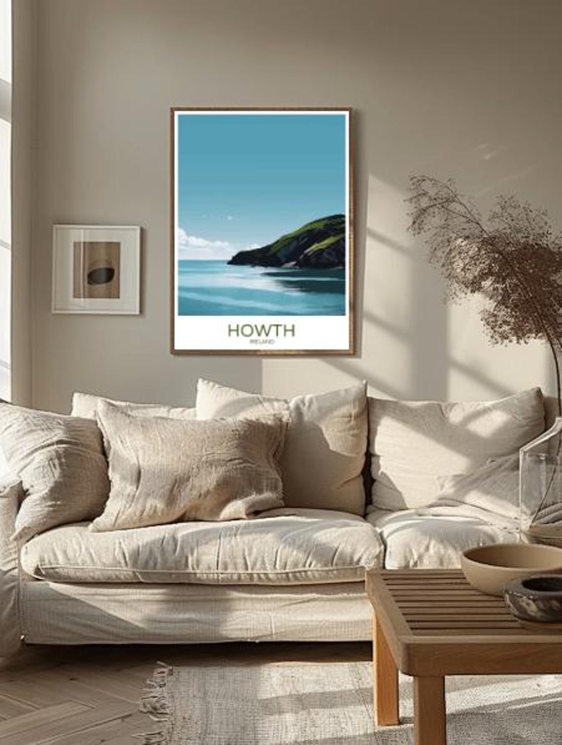 Howth Ireland Coastal Cliffs And Calm Sea Headland Travel Poster - Image 3