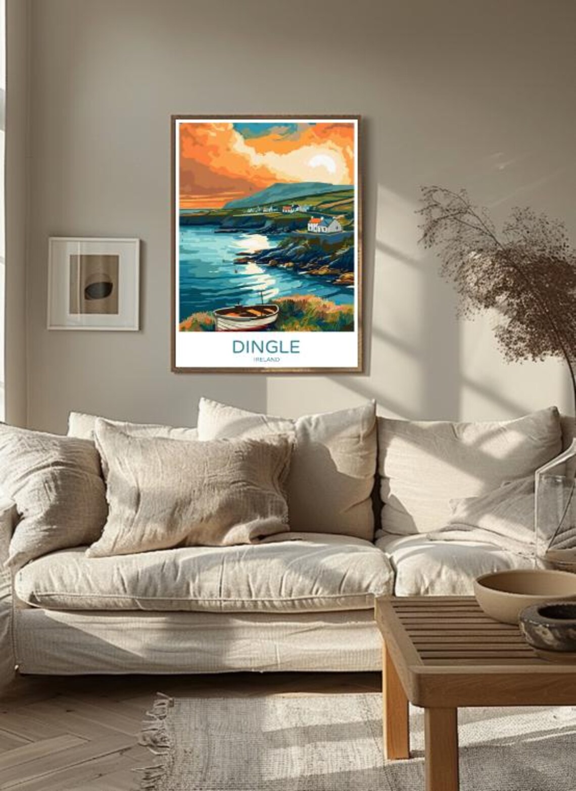 Dingle Ireland Coastal Town Harbor Sunset Vintage Travel Poster - Image 3