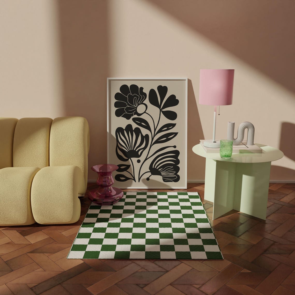 Black Bloom Botanical Abstract Poster in Matisse Cut-Out Style - Image 4
