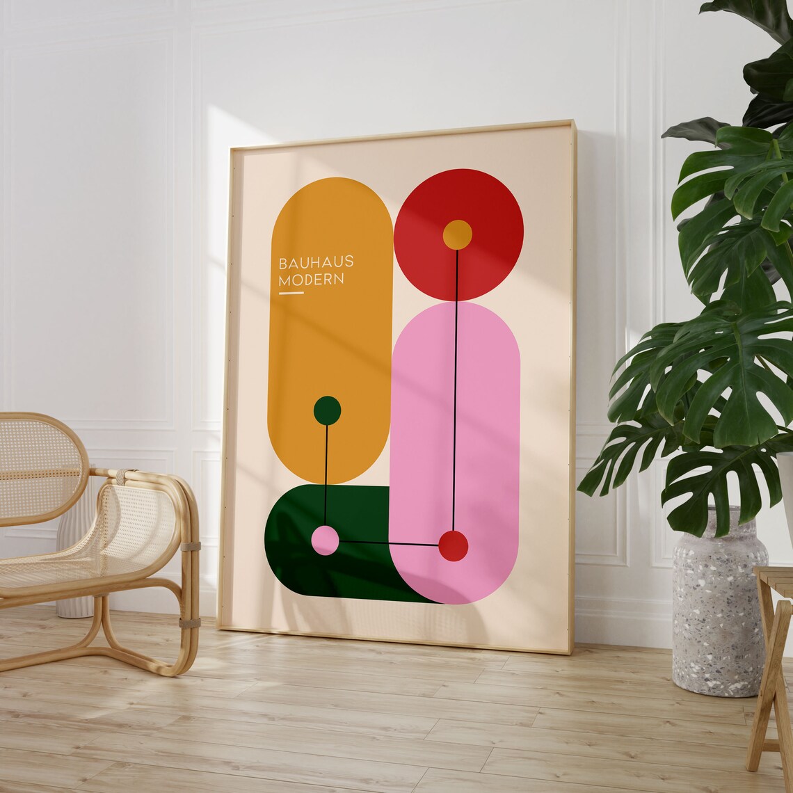 Bauhaus Poster Print, Mid-Century Modern Decor