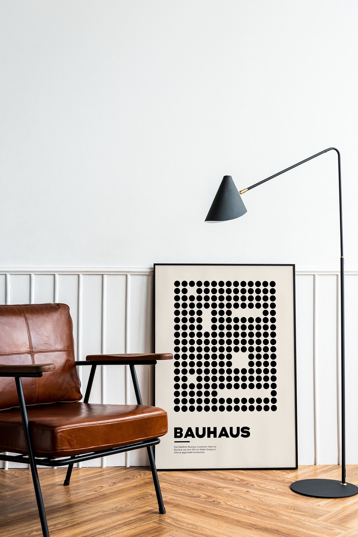 Blackwhite Geometric Bauhaus Poster, Office Decor - Image 5