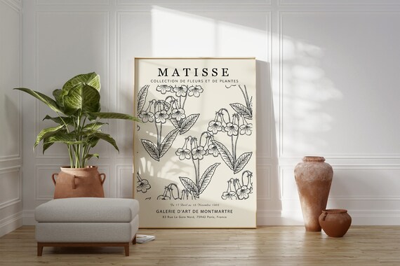 Matisse Flower Poster Flower Market Poster Matisse Print Tokyo Flower Printable Poster Matisse Plant Botanical Poster