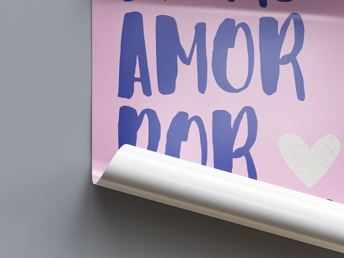 Mor Amor Por Favor Poster, Maximalist Love Quote - Image 2