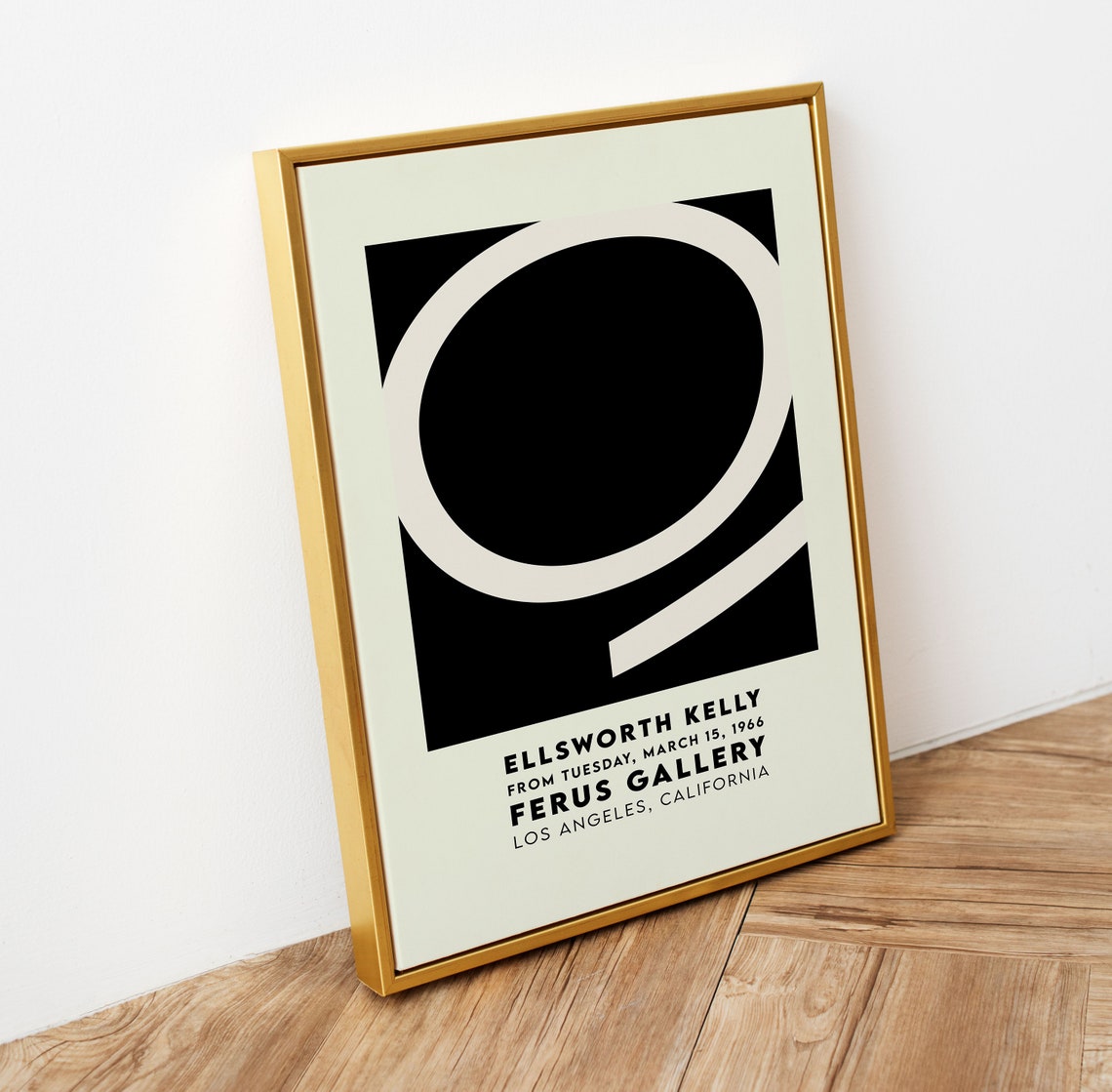 Ellsworth Kelly Ferus Gallery 1966 Poster Bold Black Circle Abstract - Image 4