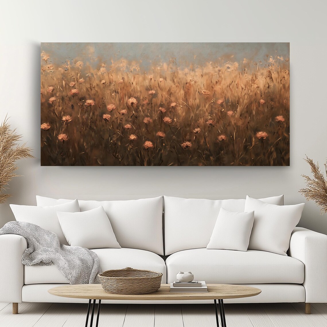 Meadow Flowers - Botanical Landscape Art Print - Image 2