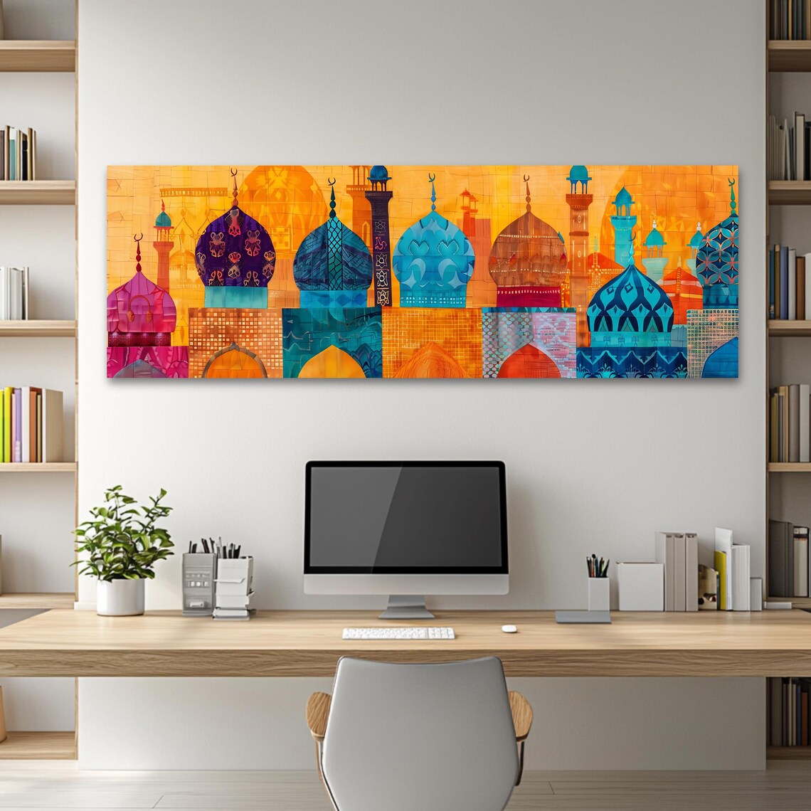 Islamic Mosque Wall Art, Middle Eastern Architecture - Image 2