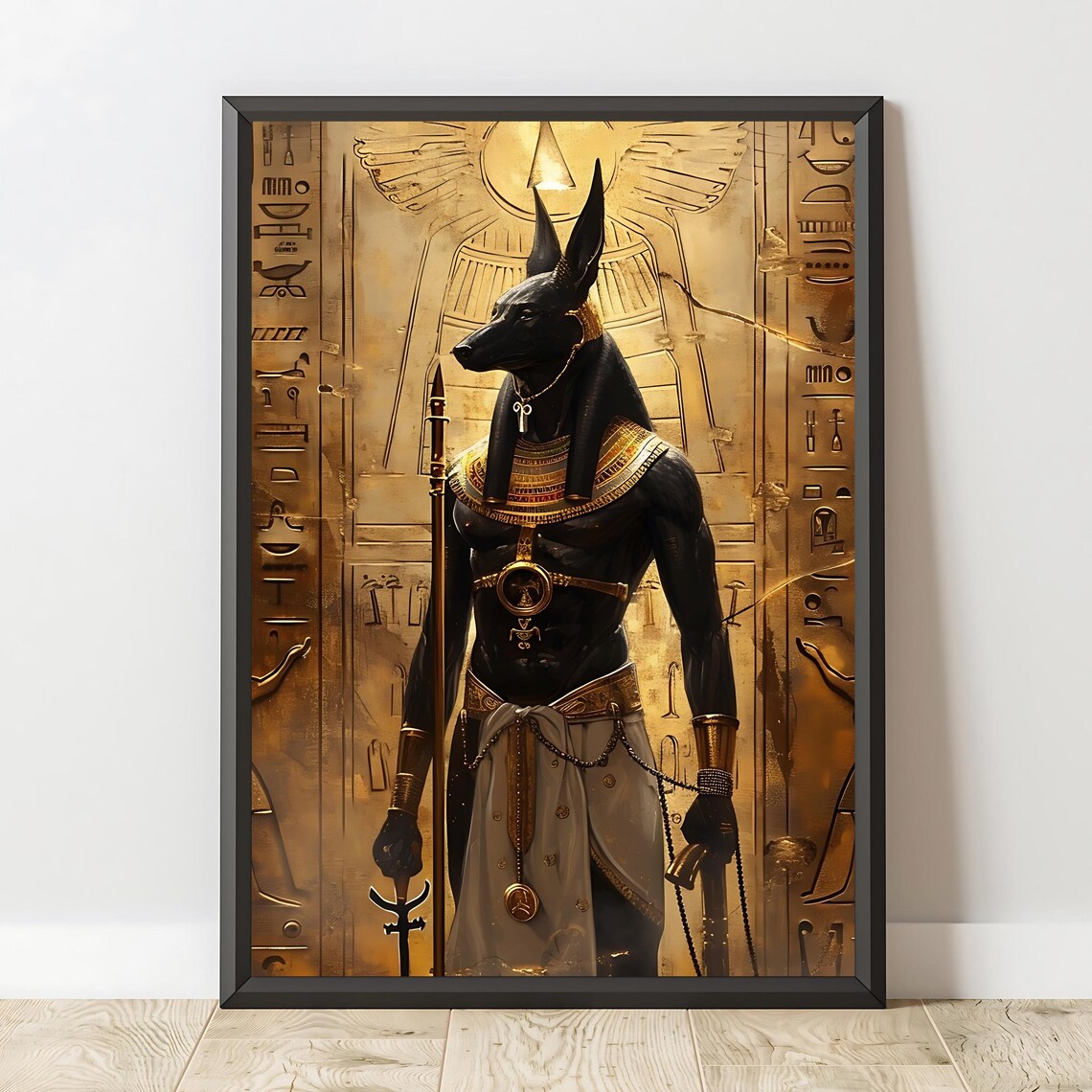 Anubis Egyptian God Art Print, Ancient Egypt Decor - Image 2