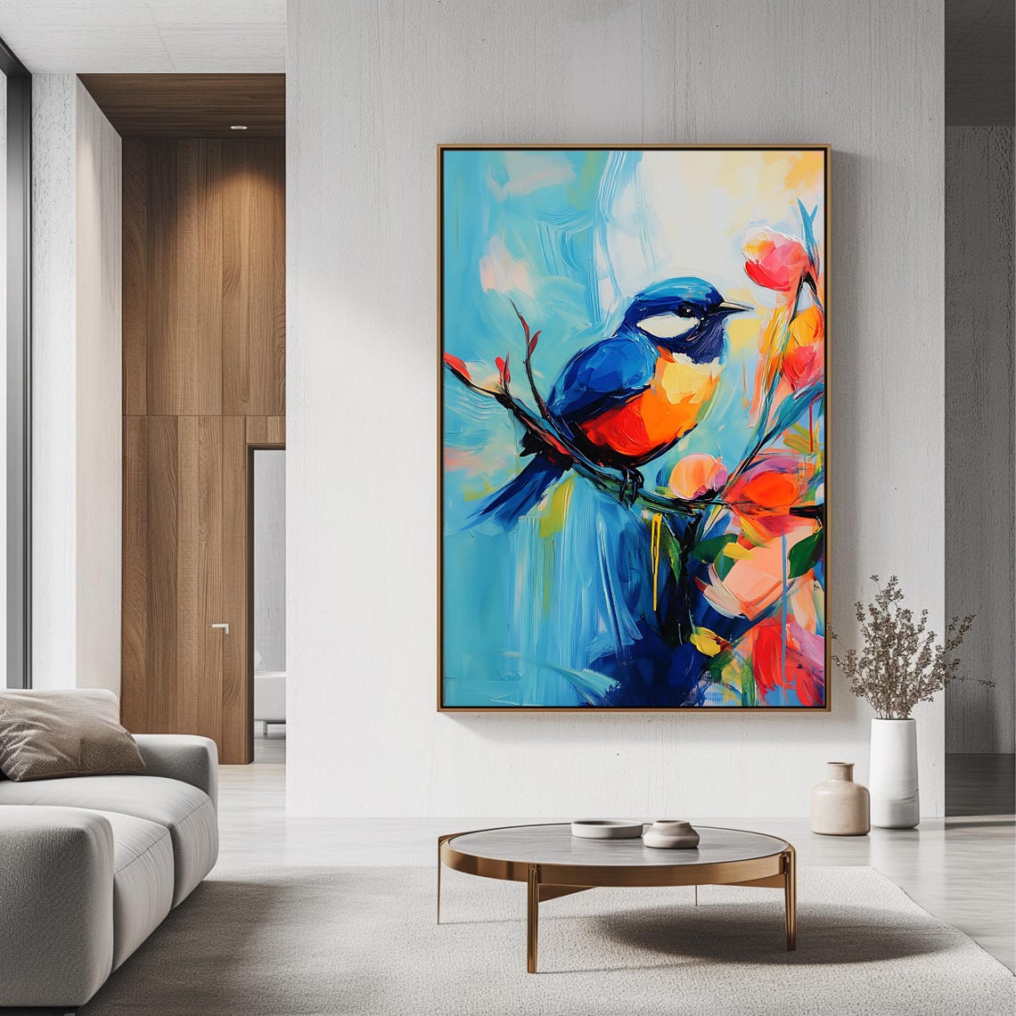 Bird Art Print, Vibrant Nature Decor - Image 3