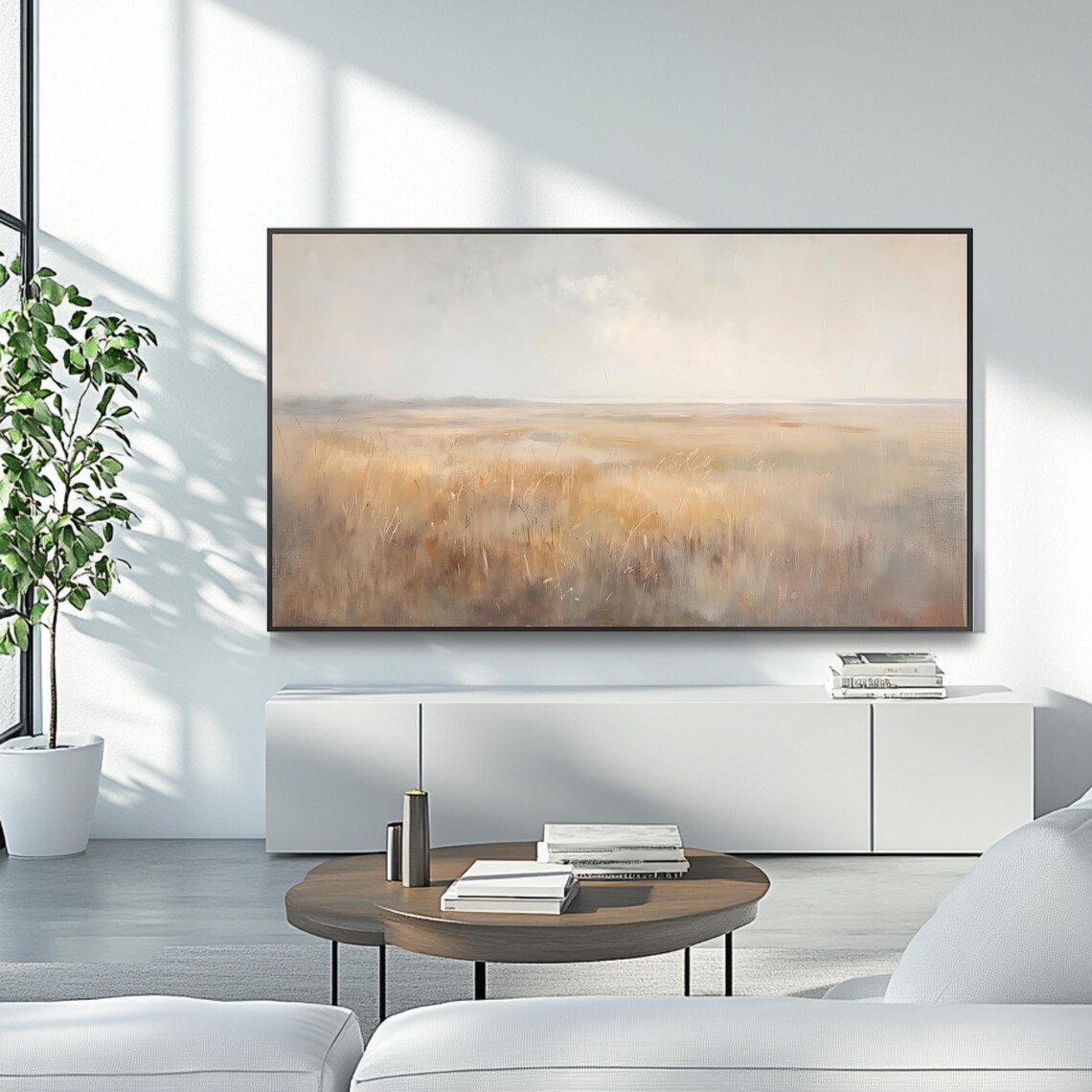 Neutral Landscape Roku Screensaver Art Print - Image 4