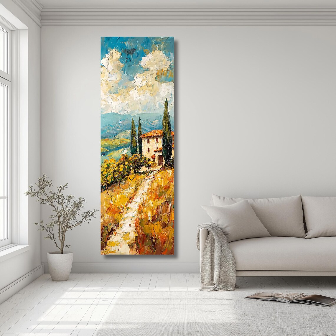 Tuscany Landscape Art Print, Italian Countryside - Image 2