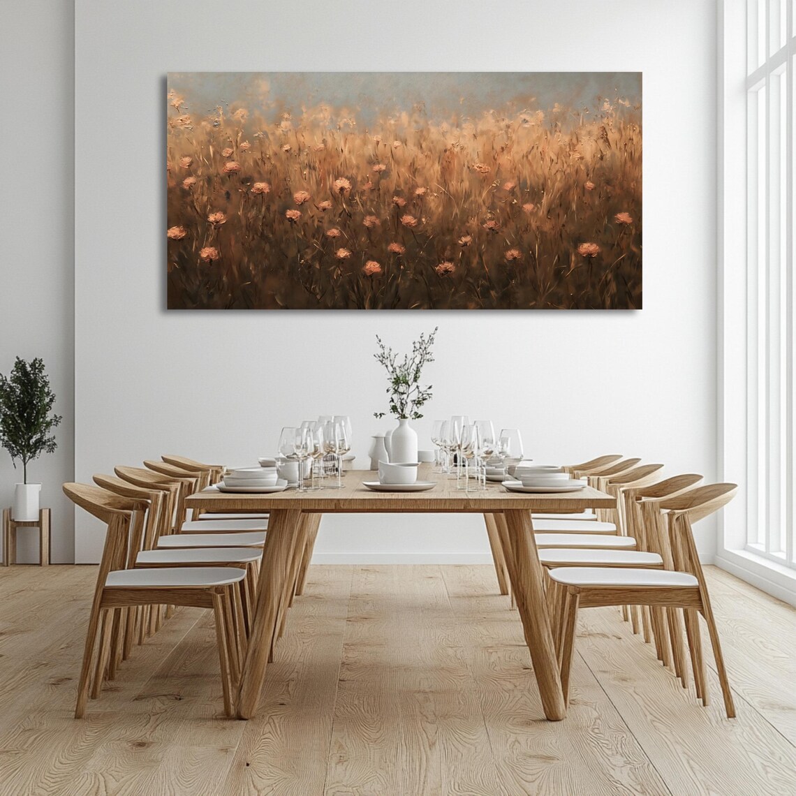Meadow Flowers - Botanical Landscape Art Print - Image 3