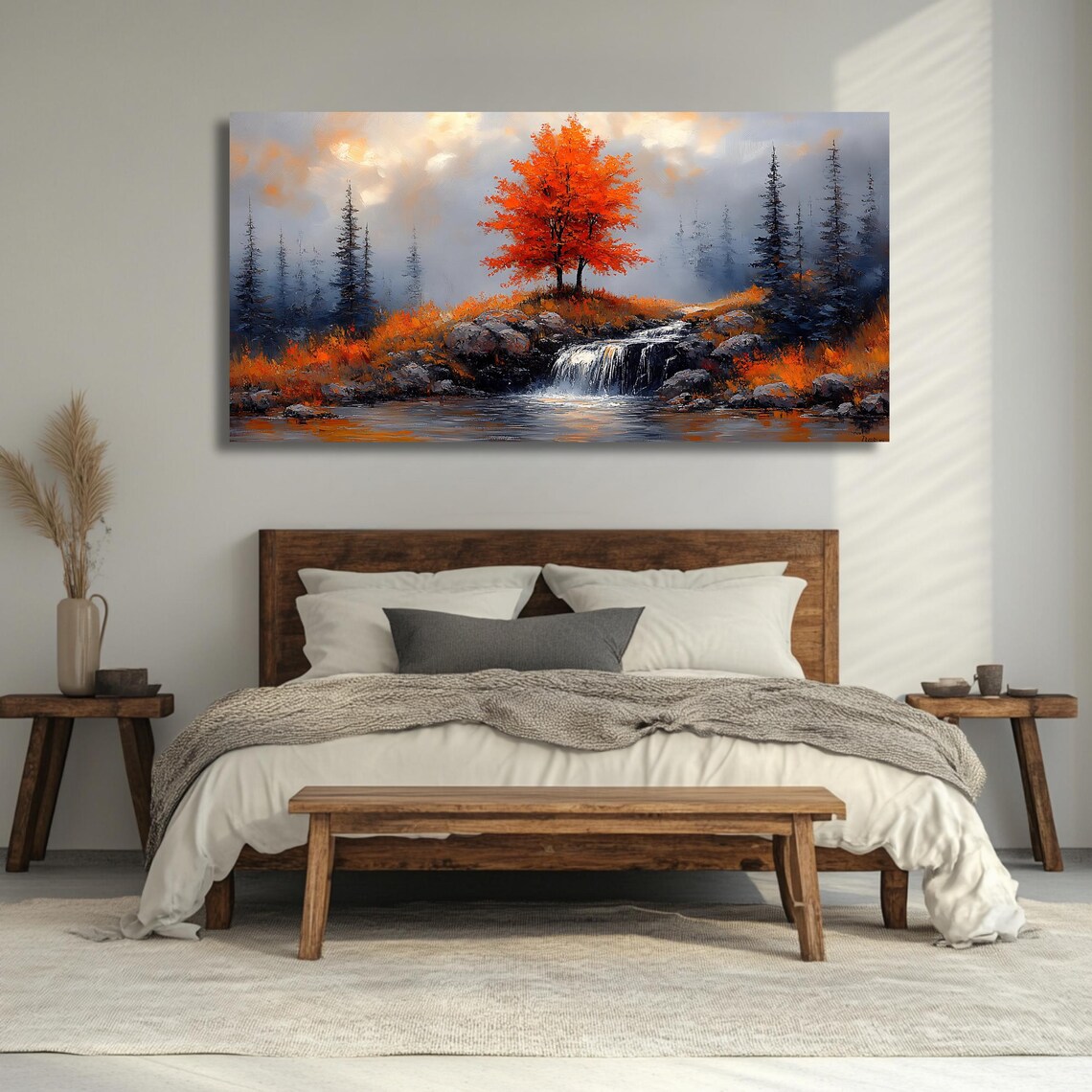 Autumn Tree Panoramic Landscape, Wall Art Print - Image 2