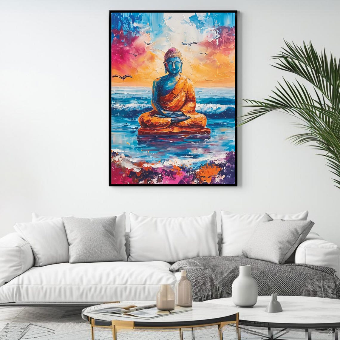 Buddha Art Print, Zen Meditation Decor - Image 4