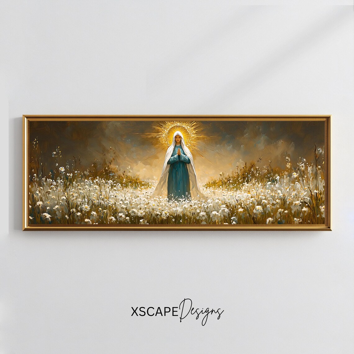 Blessed Virgin Mary Religious Wall Art Print