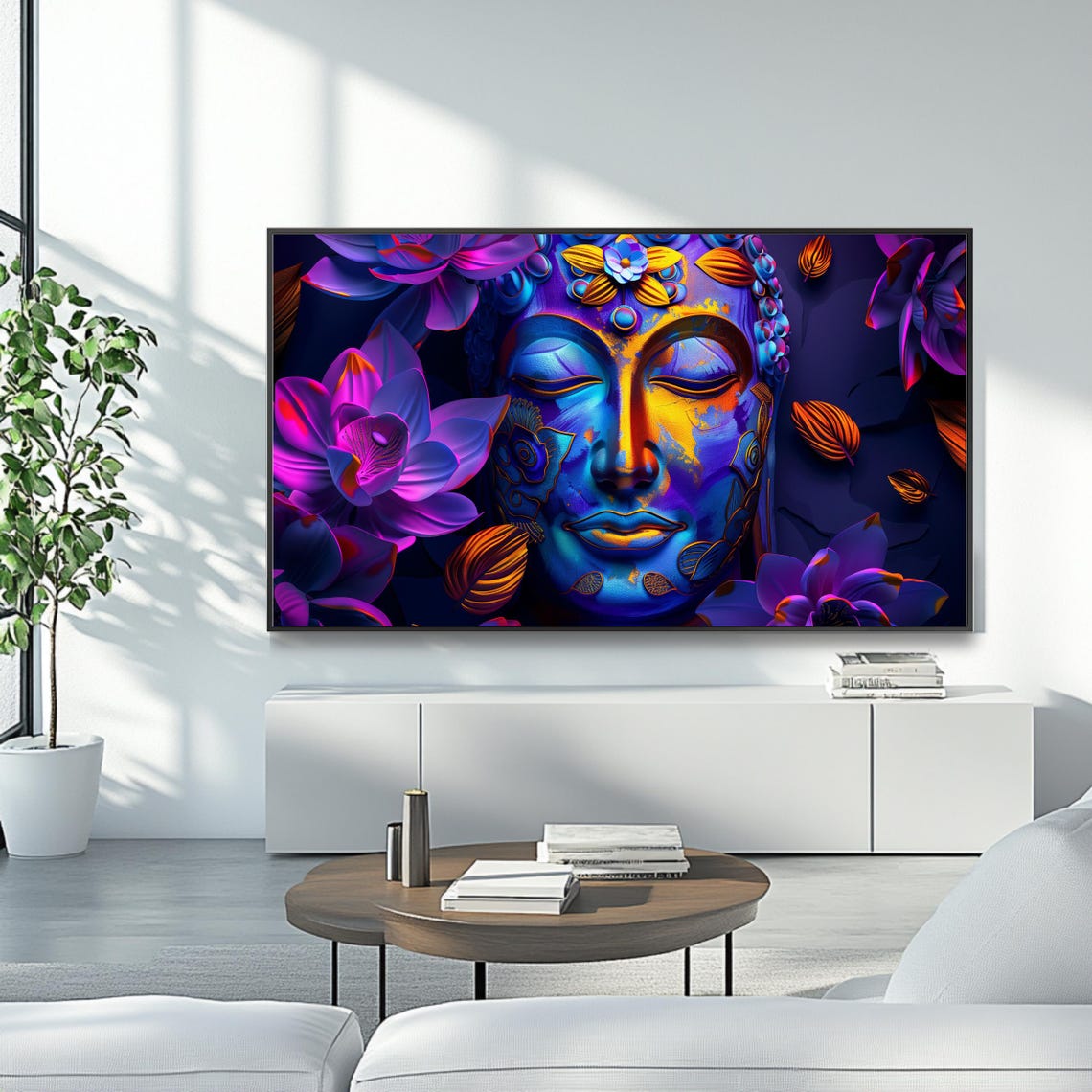 Frame Tv Art Buddha Spiritual Art For Frame Tv Religious Tv Art Art - Image 4