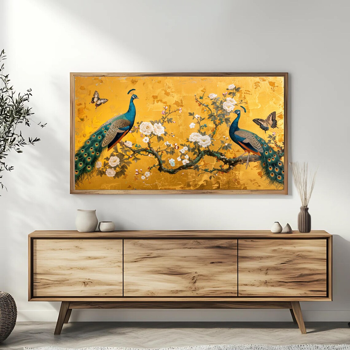 Peacock Elegant Bird Art, Roku TV Backdrop - Image 3
