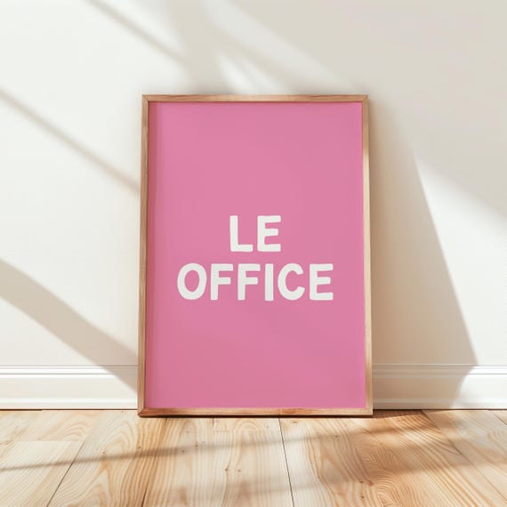 Home Office Wall Print Art Cute Decor Work Poster From