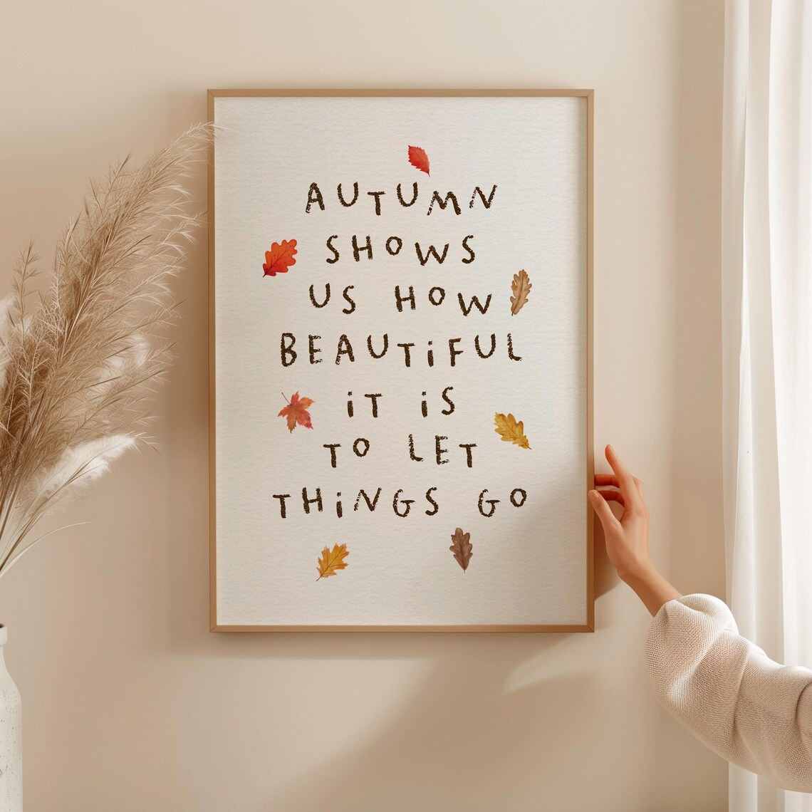 Autumn Halloween Wall Art Print, Seasonal Decor