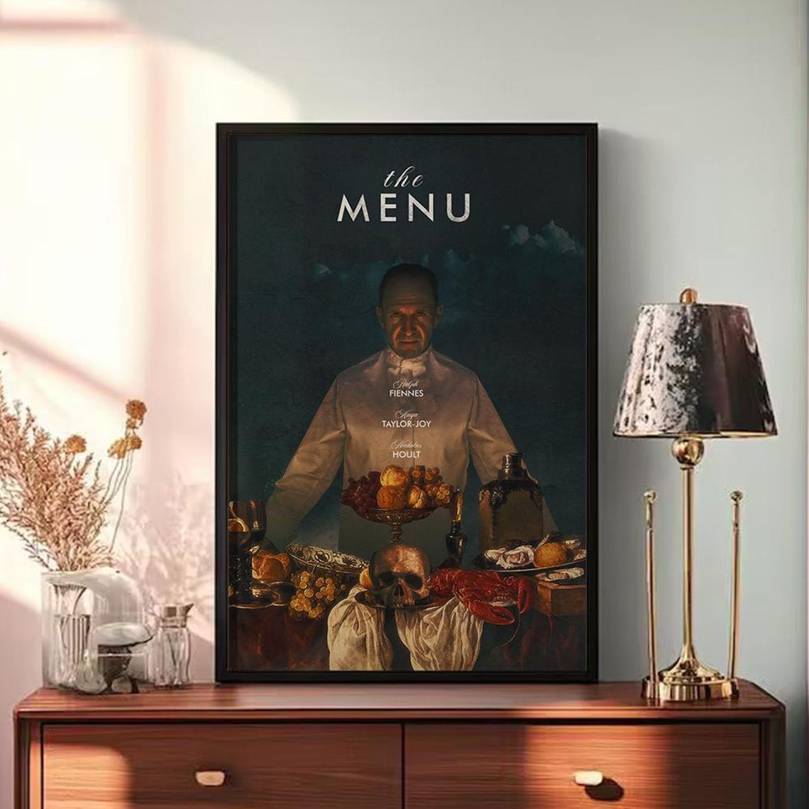 The Menu Movie Dark Chef Still Life Ralph Fiennes Drama Poster - Image 3
