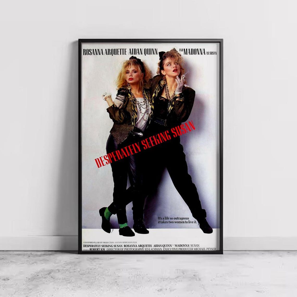 Desperately Seeking Susan Madonna Rosanna Arquette 80s Comedy Poster