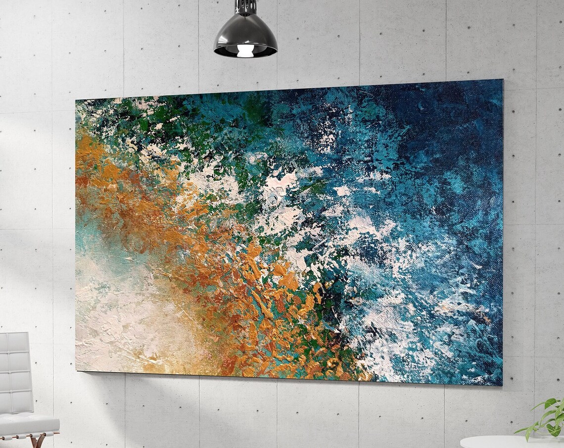 Original Abstract Palette Knife Painting Art Print