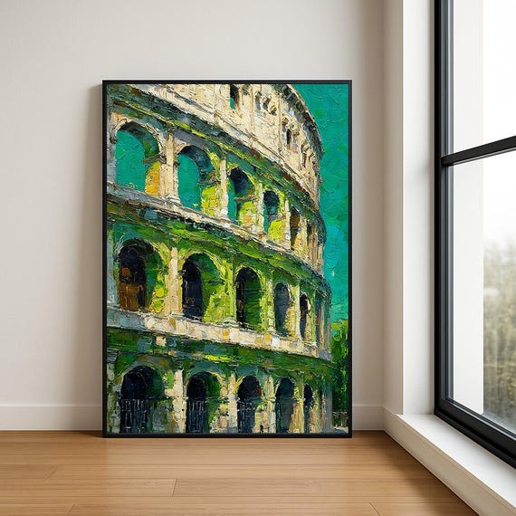 High Resolution Landmark Oil Painting