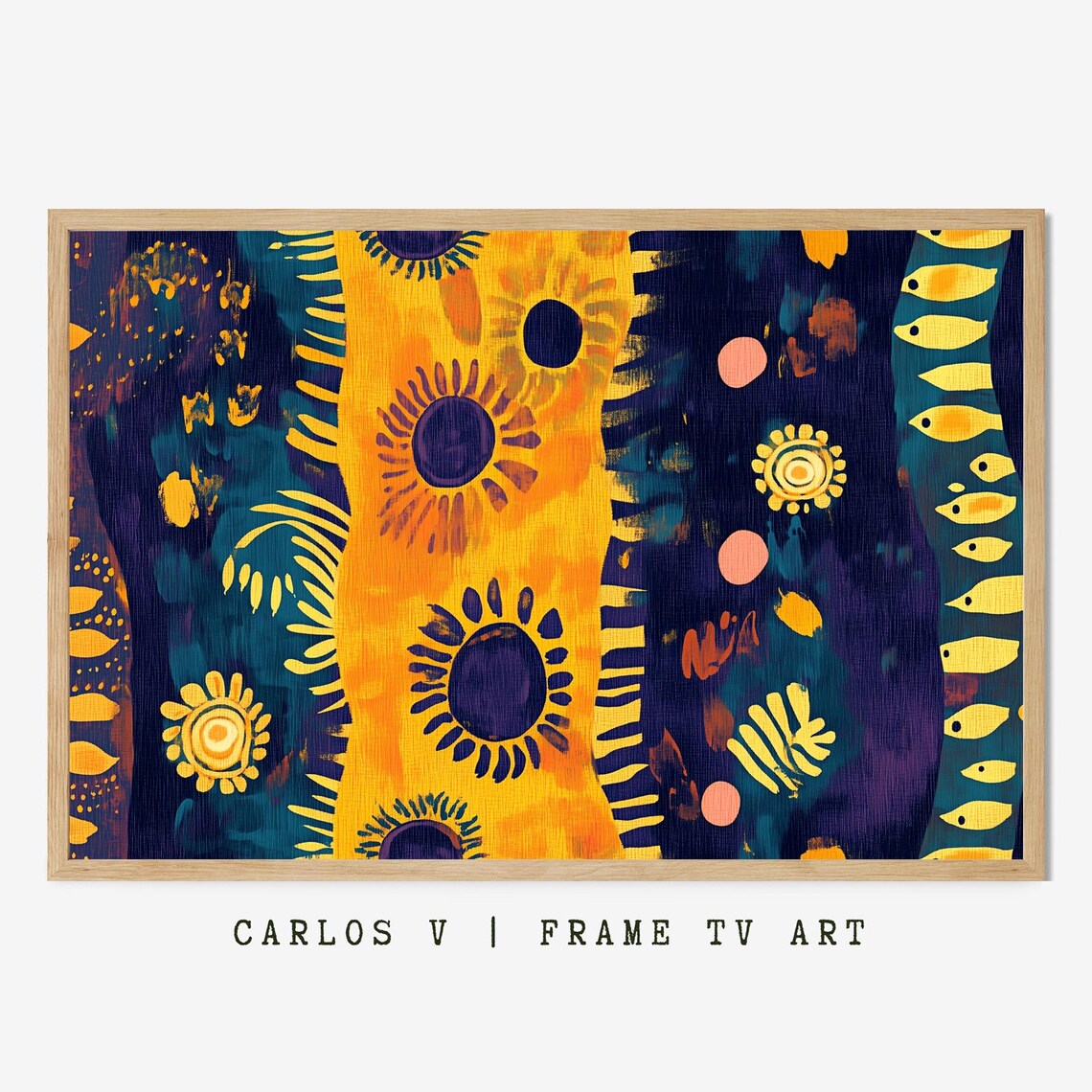 Yellow Floral Patterns, Floral Themed Illustration