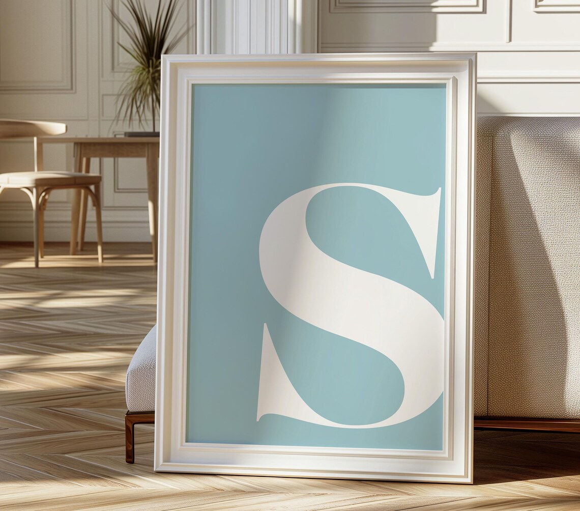 Letter S Initial Art Print, Nursery Alphabet Decor - Image 4
